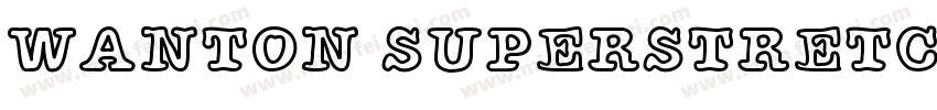 WANTON SUPERSTRETCHE字体转换